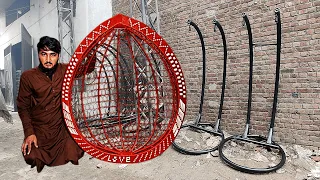 Swing Chair Making at Home | Egg Hanging Swing Chair Jhula