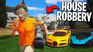 Robbing MEGA Mansion in GTA RP!