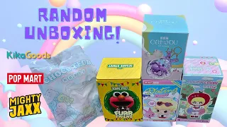 Random Mysterybox unboxing! Kikagoods, Popmart, Sesame Street!