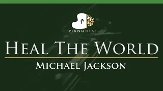 Michael Jackson - Heal The World - LOWER Key (Piano Karaoke Instrumental)