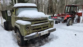 Зил-130 на арочных колесах! Выехать из леса любой ценой!