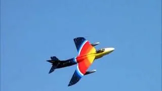 Hawker Hunter 'Miss Demeanour' G-PSST displaying at the 2011 East Fortune Airshow