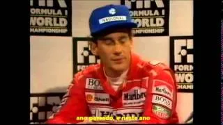 Ayrton Senna chama Alain Prost de covarde