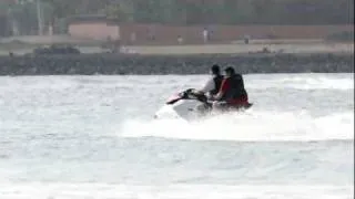 Jet Skiing at El Castillo, Caleta de Fuste Christmas2011