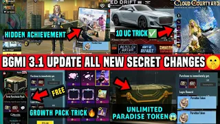 BGMI NEW UPDATE 3.1 ALL CHANGES / SPEED DRIFT ULTIMATE SET TRICK / BGMI NEW EVENT TODAY ACHIEVEMENTS