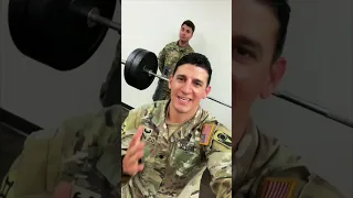 US Army Soldier Attempts NFL Combine Bench Press Record #shorts