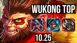 WUKONG vs URGOT (TOP) | 10/1/5, 70% winrate, 8 solo kills, Legendary | TR Diamond | v10.25