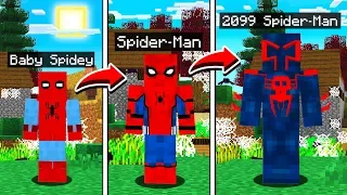 LIFE OF SPIDER MAN IN MINECRAFT!