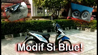 Si Blue Makin Ganteng Aja! Modifikasi Honda Beat FI