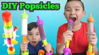 DIY Popsicles Ice Cream Fun with Calvin Kaison CKN