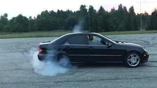 Mercedes W203 Burnout