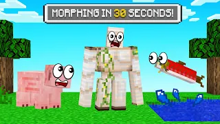 Minecraft BUT You SHAPESHIFT Every 30 Seconds!