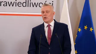 Konferencja prasowa z udziałem Ministra Sprawiedliwości, Prokuratora Generalnego Adama Bodnara or…