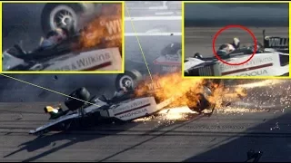 Dan Wheldon Fatal Crash, Death Announcement and Salute   Live