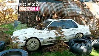 Rebuilding an Abandoned Mitsubishi Galant VR-4 - Forza Horizon 4 - Realistic Gameplay