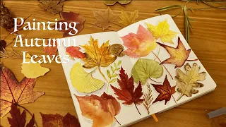 Painting autumn leaves and reflecting on life and burnout | Cinematic vlog