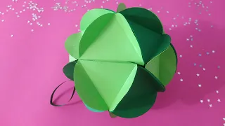 3D ball with paper - Christmas tree toy******3Д шар с бумаги- игрушка на елку