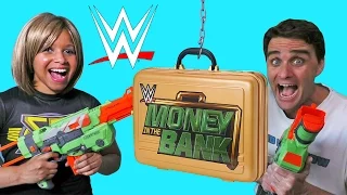 WWE Money In The Bank Nerf Blaster Attack ! || Blind Bag Show Ep78 || Konas2002