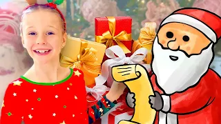 Nastya écrit une lettre au Père Noël