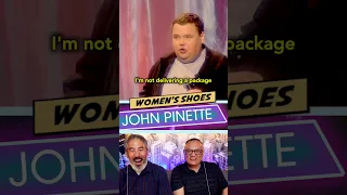 🤣JOHN PINETTE 🤬 WOMEN'S SHOES?! 👠 #shorts #reaction #comedy #funny #hilarious #lol 😂 #broadway