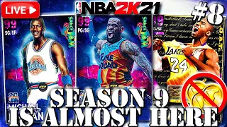 SEASON 9 IS ALMOST HERE! SPACE JAM PROMO, DOMINATION, GOAT CARDS, & MORE(NMS #8) | NBA 2K21 LIVE