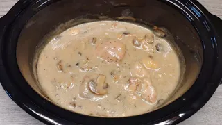 Cream of Mushroom with Chicken Crockpot Recipe