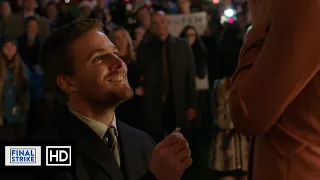 Oliver Queen Proposes To Felicity In Front Of Everyone Scene | Arrow 4x09