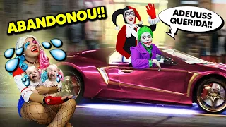 O CORINGA ABANDONOU A ARLEQUINA E A FILHA DA ARLEQUINA PARA FICAR COM A IRMÃ MALVADA!!