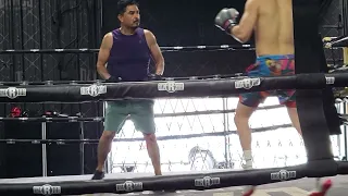 Brandon Figueroa Blasting the mitts as he prepares for his fight July 9th at the Alamodome Showtime
