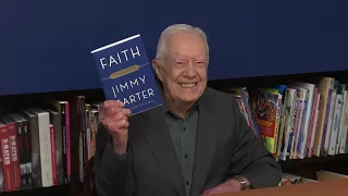 Jimmy Carter Signs Copies of His New Book