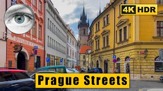 Prague center Walking Tour, Old Town Square 🇨🇿 Czech Republic 4k HDR ASMR