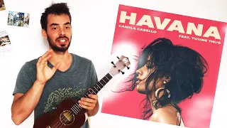 HAVANA Ukulele Tutorial - easy chords w/ strum and picking patterns