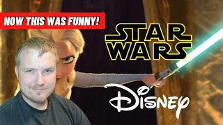 Star Wars Disney Let it Flow Let it go Frozen Parody Reaction