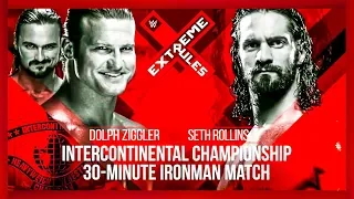 WWE Extreme Rules 2018 Seth Rollins vs Dolph Ziggler Iron Man Match | WWE 2k18 Gameplay 1080p HD