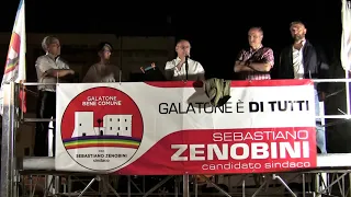 Comizio della lista "Galatone Bene Comune - Sebastiano Zenobini Sindaco" - 1 giugno 2022