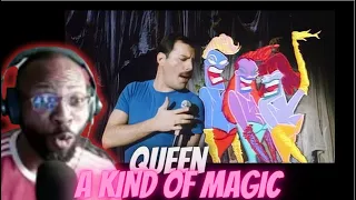 FREDDIE WENT IN ON THIS ONE FIRST TIME REACTING TO QUEEN - A KIND OF MAGIC [OFFICIAL VIDEO REACTION]