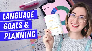 How I use my language journal | Language goals update & plan with me 📝
