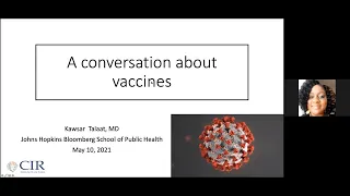 JHM COVID-19 Vaccine Community Forum: Session 3