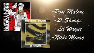 Post Malone - Rockstar Remix (feat. 21 Savage, Lil Wayne, Nicki Minaj)