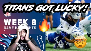 TITANS SURVIVE OT THRILLER! Titans vs. Colts Week 8 Highlights | NFL 2021 REACTION