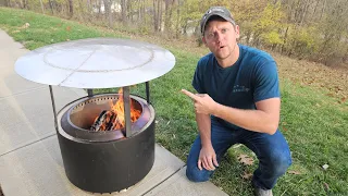 Knockoff SOLO STOVE Heat Deflector DIY! Smokeless Fire Pit Perfected