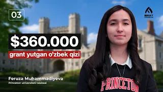 Prinston universitetiga $360.000 grant yutgan o'zbek qizi