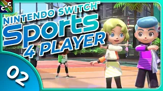 TEAM VOLLEYBALL! | Nintendo Switch Sports LOCAL MULTIPLAYER Episode 2 (Switch / 4 Players)