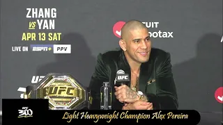 Alex Pereira UFC 300 Post Fight Interview