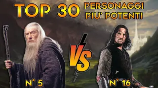 TOP 30 - I personaggi del SIGNORE DEGLI ANELLI dal più DEBOLE al più FORTE