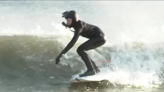 9-year-old Carter Doorley attempts to surf 400 days in a row