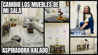 CAMBIOS EN MI SALA 🏡 LIMPIEZA RÁPIDA CON ASPIRADORA INALÁMBRICA KALADO