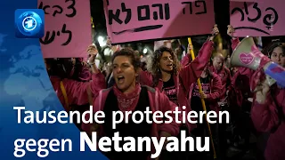 Tausende protestieren in Israel gegen Netanyahu