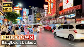 [BANGKOK] Chinatown "Ultimate Chinatown Street Food Tour! | Thailand [4K HDR Walking Tour]