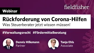 Webinar | Rückforderung von Corona-Hilfen – Was Steuerberater jetzt wissen müssen!